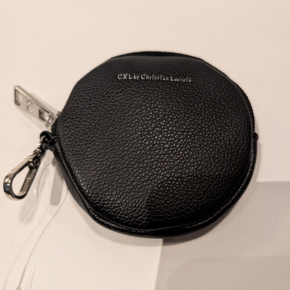 CXL by Christian Lacroix Eve Pebble Camera Bag with Mini Zip Crossbody Black NWT - Picture 2 of 11